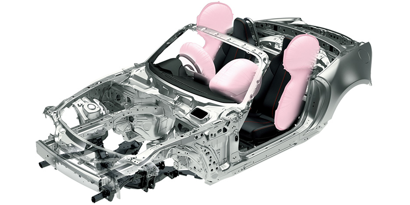 Mazda Roadster 衝突安全性能 エアバッグやアクティブボンネットなど万一の事故に対応する安全装備 マツダ Mazda Roadster 衝突安全性能 エアバッグやアクティブボンネットなど万一の事故に対応する安全装備 マツダ